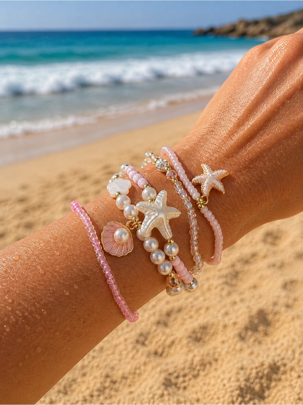 🌴 Starfish Beach Bracelet Stack 🌴